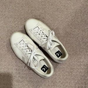 Womens Veja suede tennis shoes